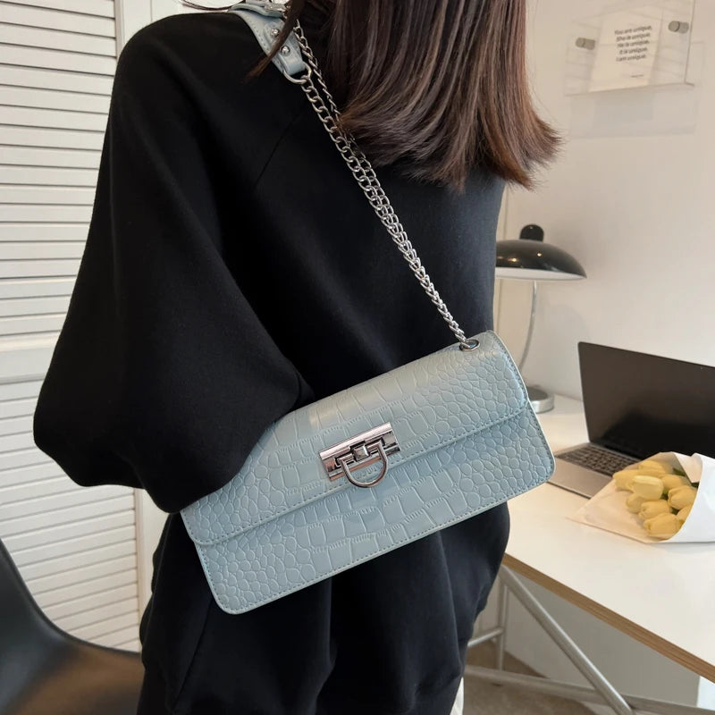 Woman styling LunaStone bag for a night out