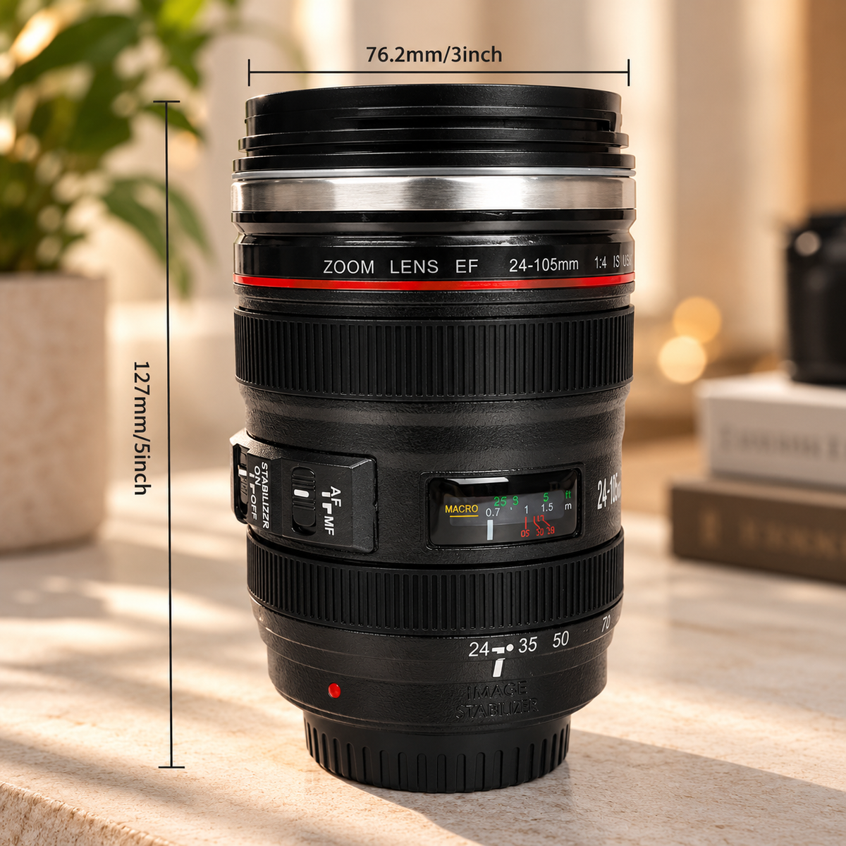 PixelPour™ | Camera Lens Coffee Mug