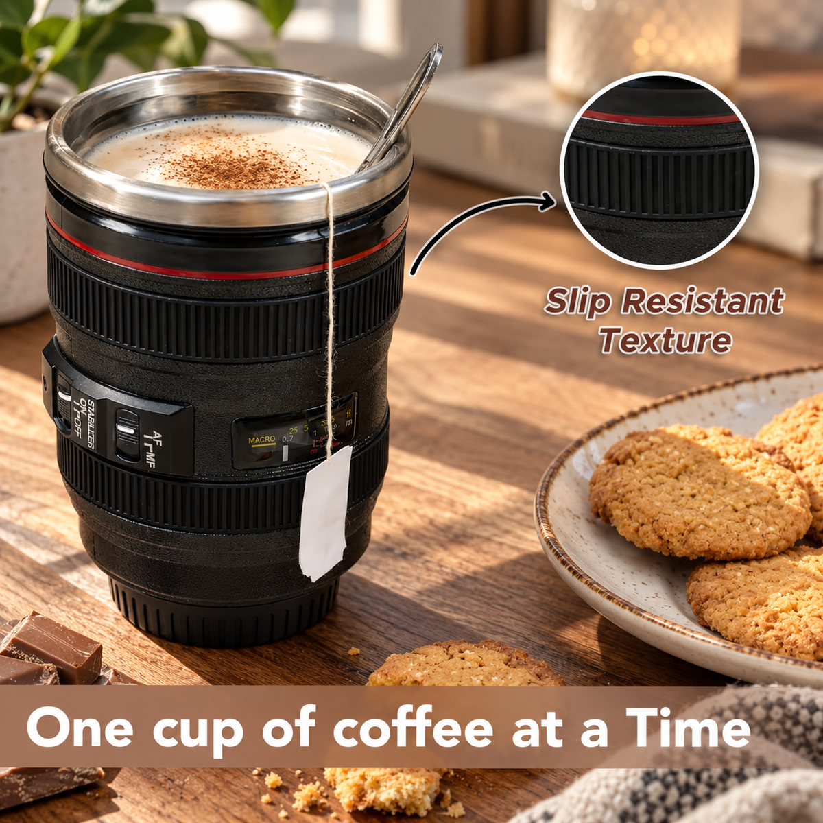 PixelPour™ | Camera Lens Coffee Mug