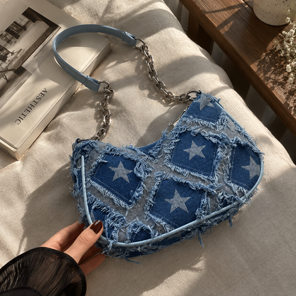 Star Denim Bag