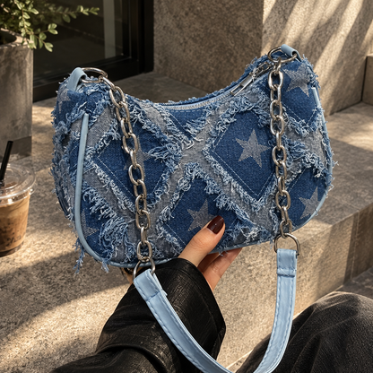 Star Denim Bag