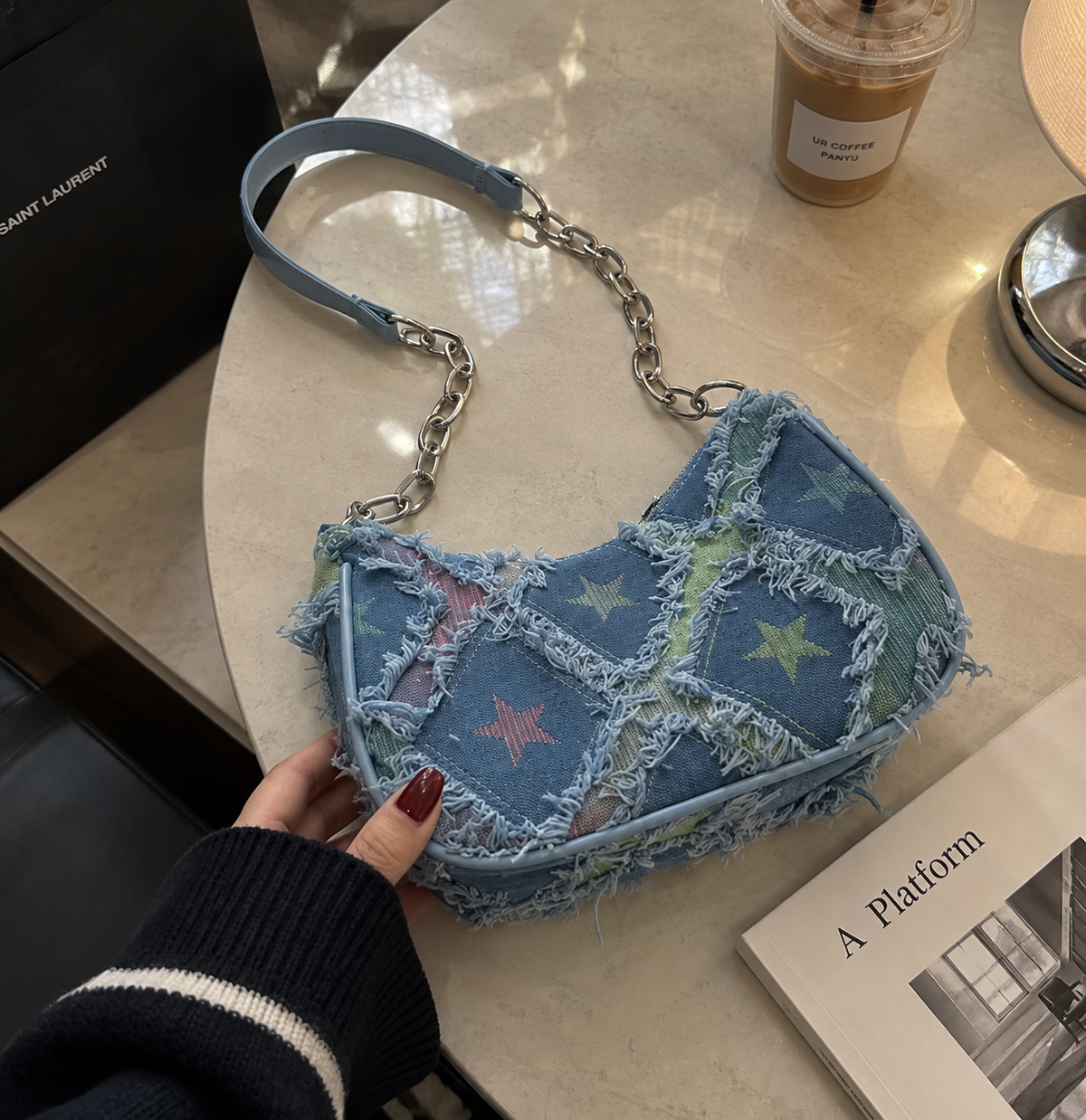 Star Denim Bag