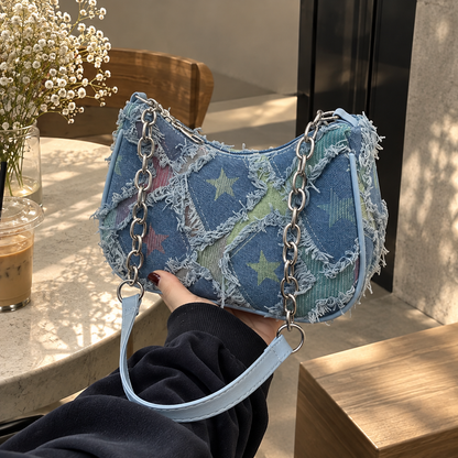 Star Denim Bag